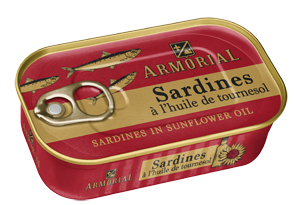 Armorial Sardines à l'huile de tournesol 